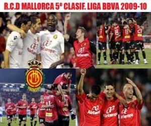 пазл Мальорка пятый Доска Лиги BBVA 2009-2010